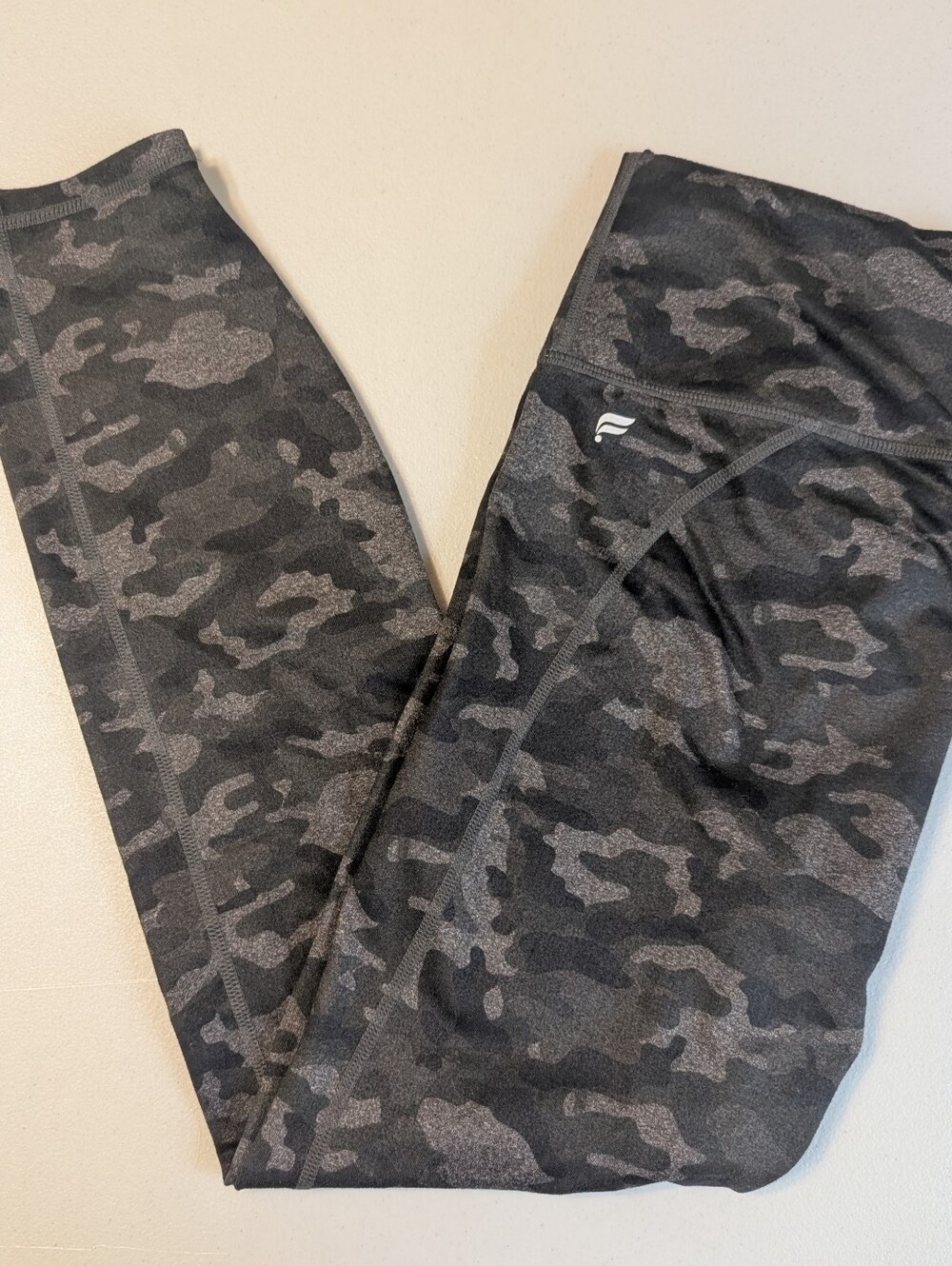 Fabletics camo leggings, medium